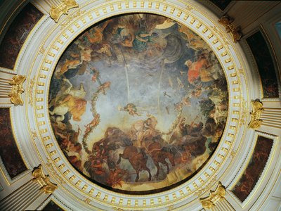 Ceiling depicting the Goddess Aurora by Charles Le Brun